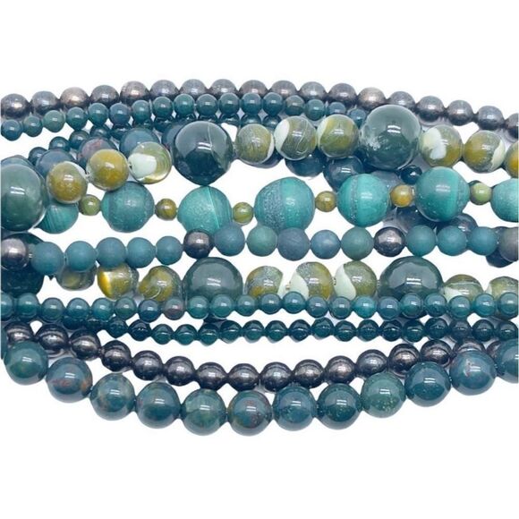 STEPHEN DWECK OOAK Luxury Y2K Jadeite Hematite Jade Designer Bracelet Signed - Picture 5 of 12